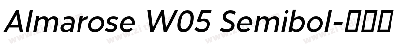 Almarose W05 Semibol字体转换